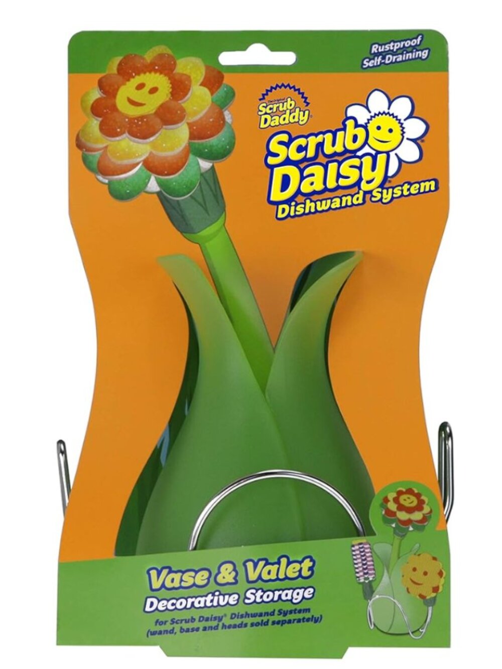Scrub Daddy Vase & Valet Decorative Storage for Scrub Daisy Dishwand System NEW